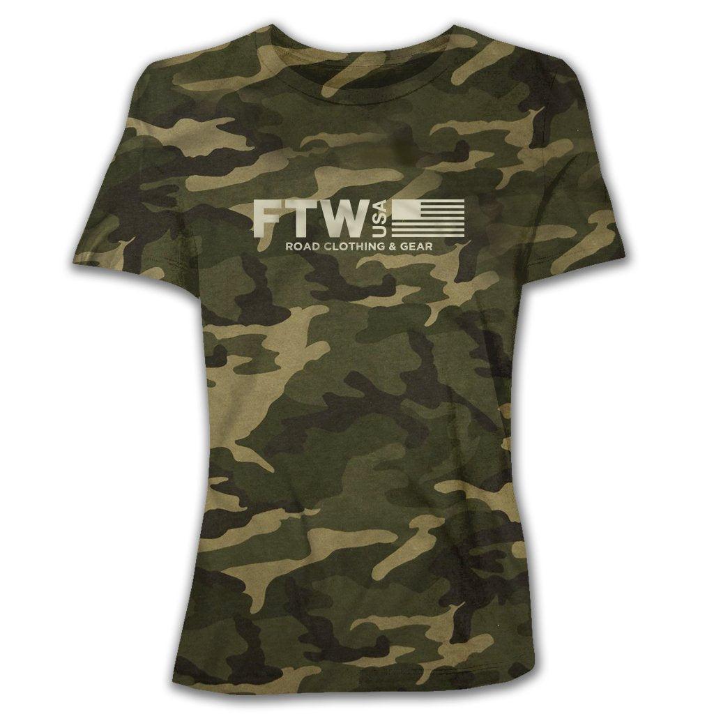 FTW USA CAMO WOMENS TSHIRT