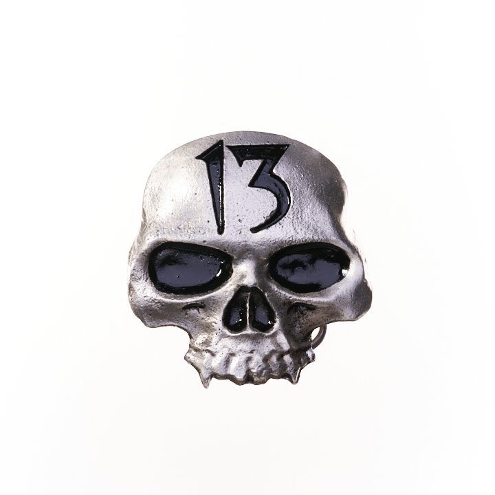 LUCKY 13 DRACU-SKULL BELT BUCKLE