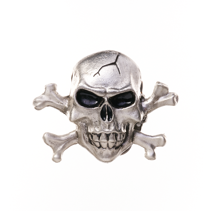 CLASSIC SKULL AND CROSSBONES BELT BUCKLE