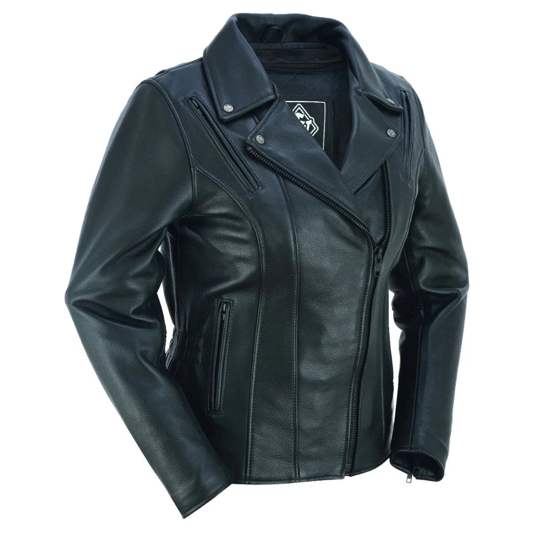 B.A.B. SLEEK CLASSIC WOMENS LEATHER JACKET