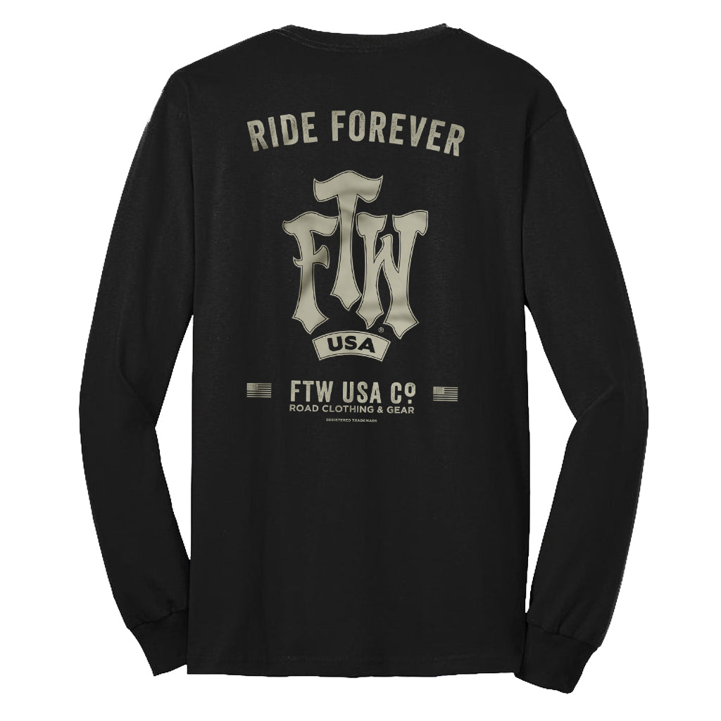 RIDE FOREVER FTW USA LONG SLEEVE MENS TSHIRT