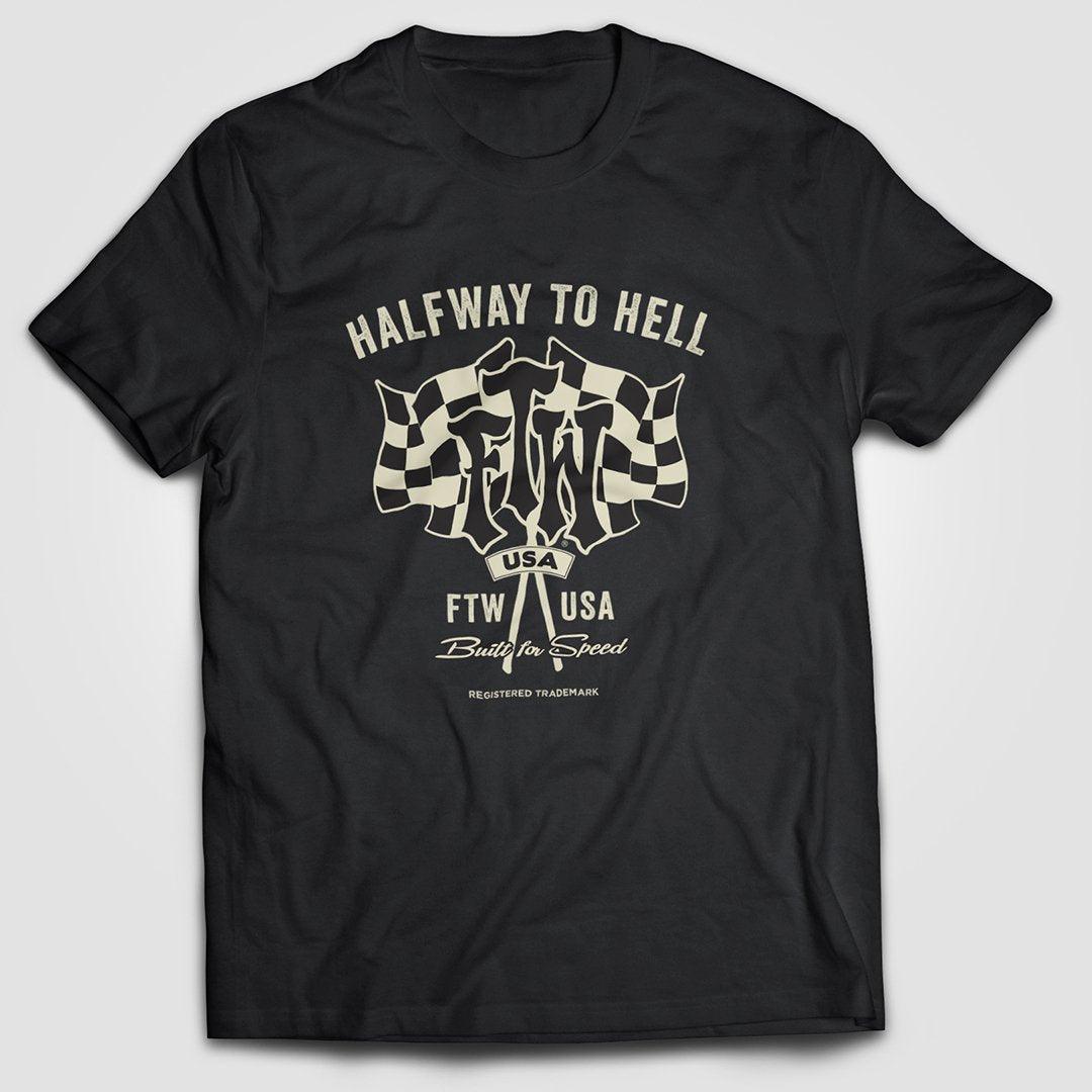 HALFWAY TO HELL FTW USA MENS TSHIRT