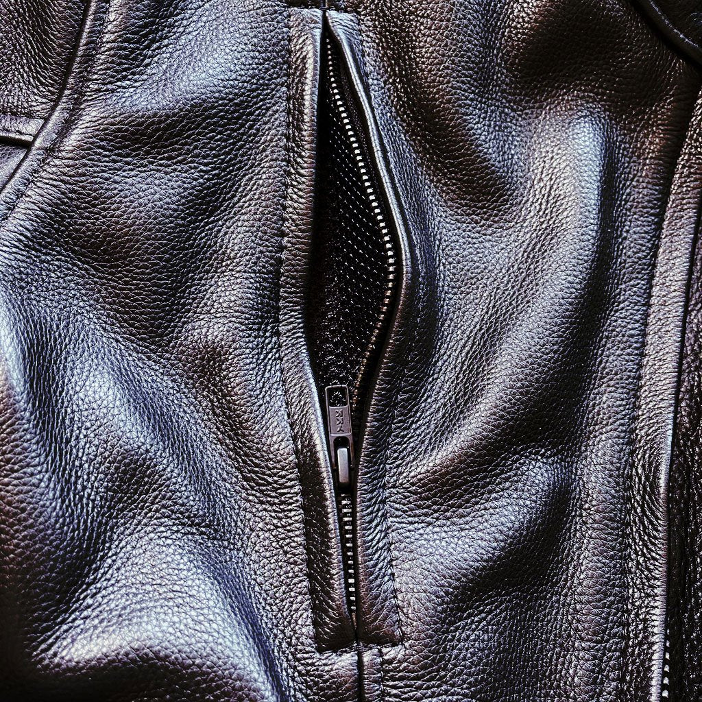 LANE SPLITTER PERFORMANCE MENS LEATHER CAFE JACKET