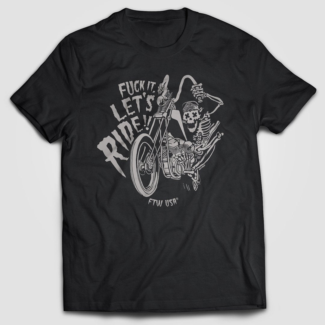 LET'S RIDE FTW USA MENS TSHIRT