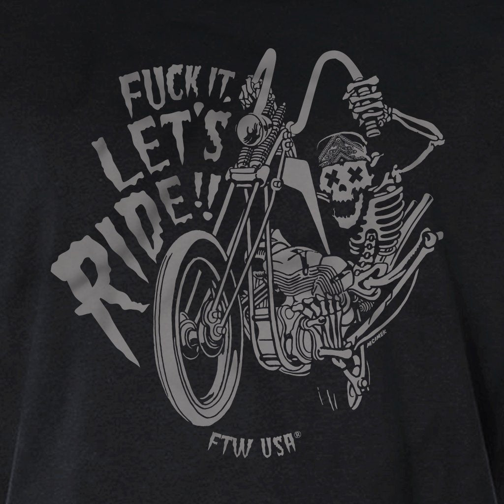 LET&#39;S RIDE FTW USA MENS TSHIRT