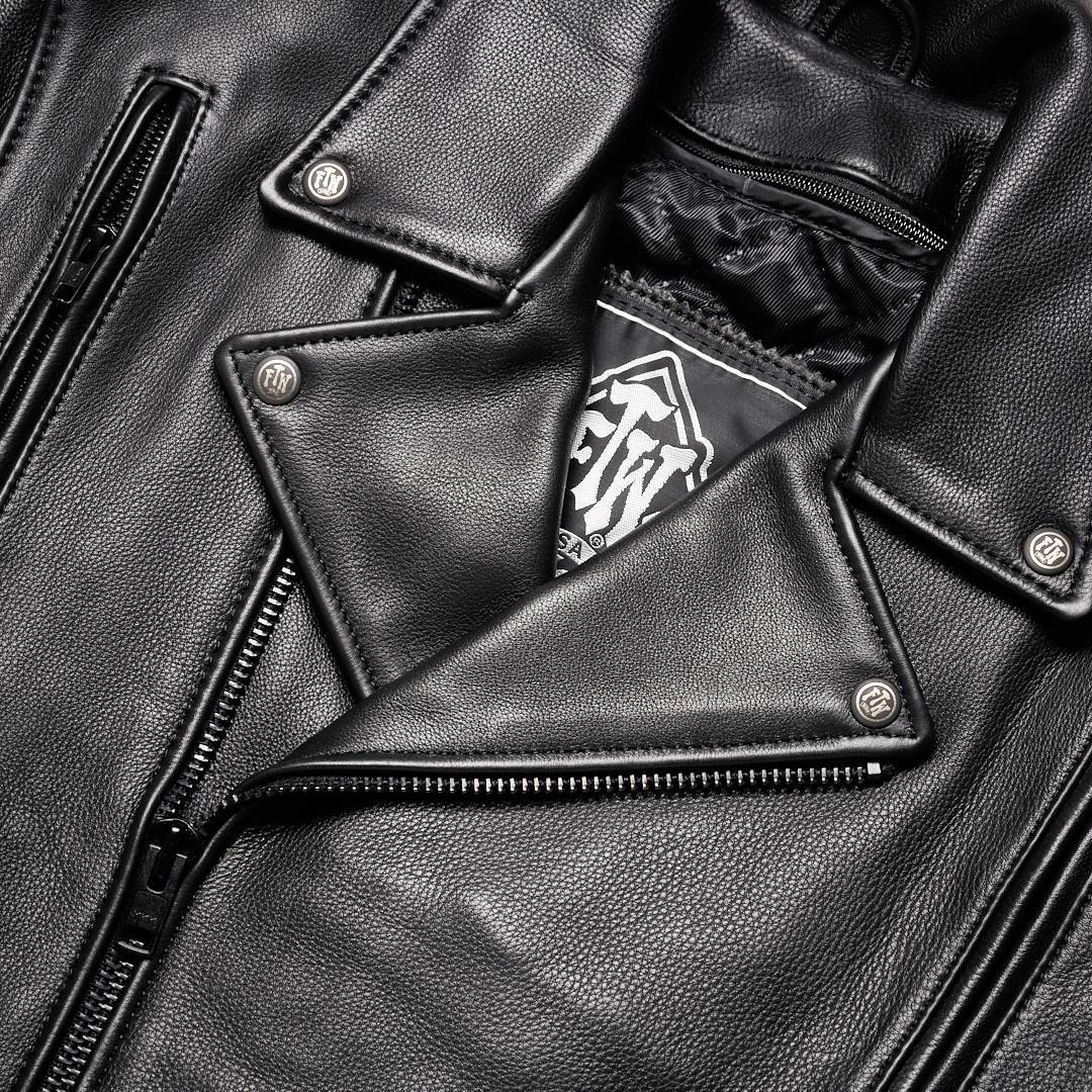 HOGS BREATH PREMIUM MENS CLASSIC LEATHER JACKET