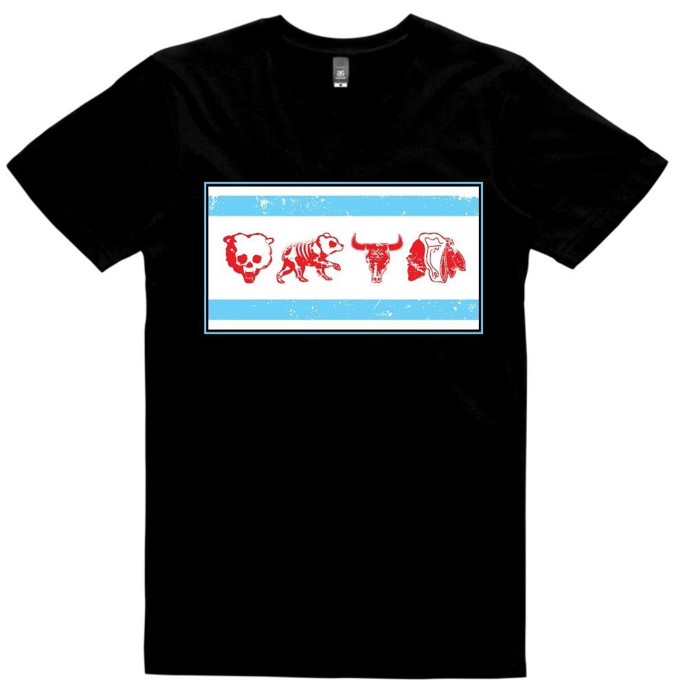Chicago Sports Parody Flag Tshirt